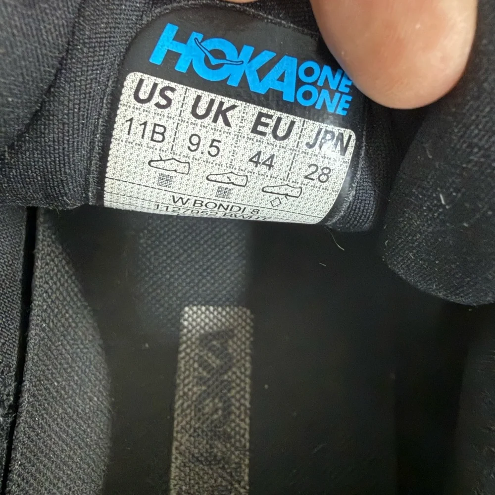 Hoka Women's Black and White Running Shoes - Picture 10 of 10